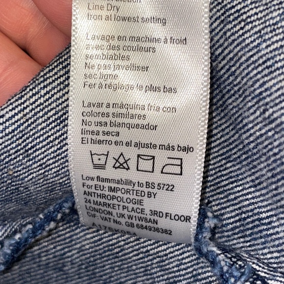 EUC Anthropologie Lili's Closet Cameron Denim Skirt Size Small - Picture 5 of 9